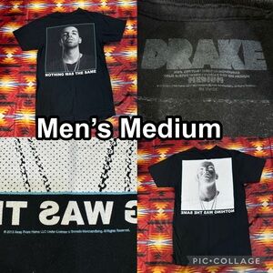 Drake Black T-Shirt 2013 Nothing Was The Same Men’s Size Medium Double Sided